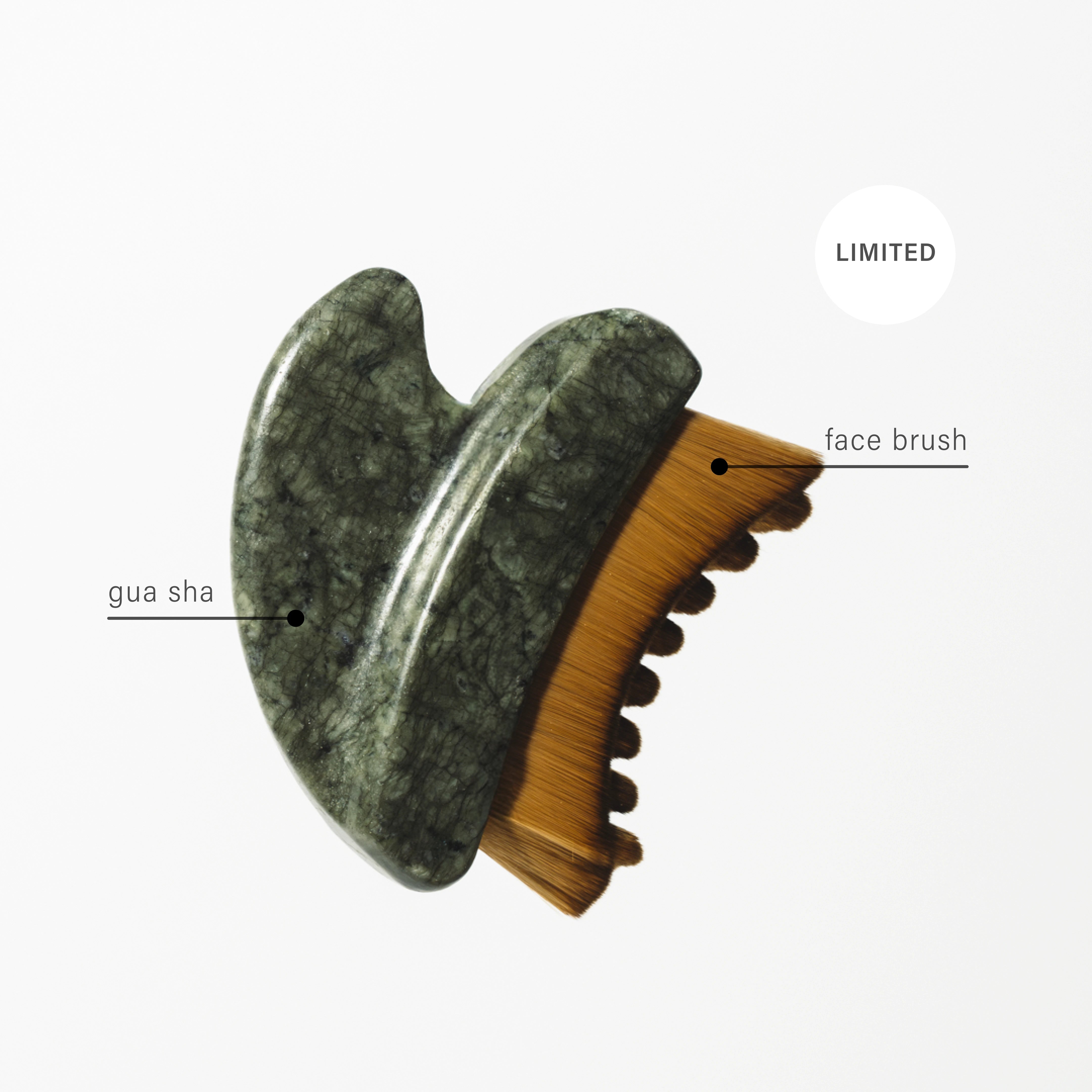 Limited Lymphatic Face Brush 2in1 Gua Sha & Face Brush