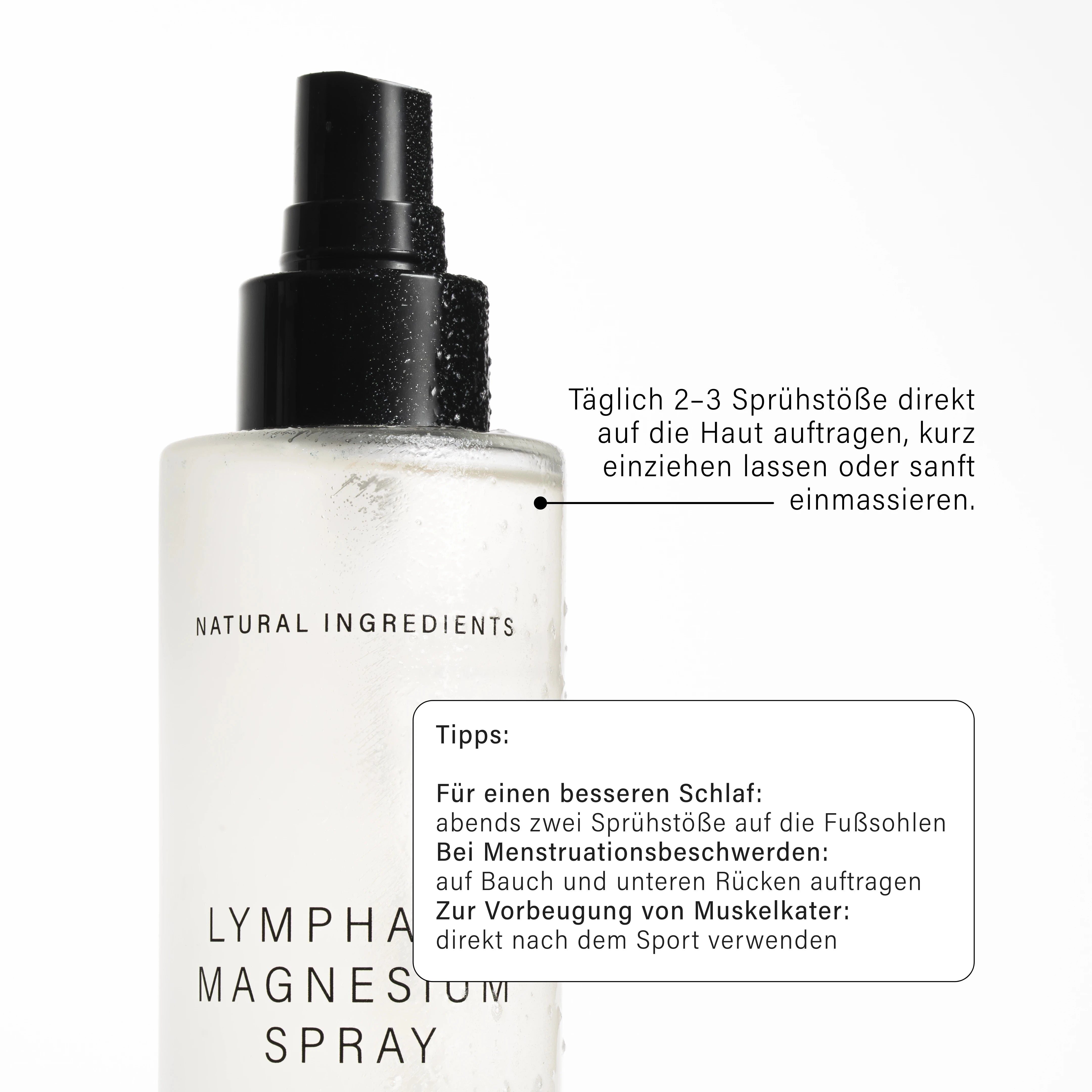 ILUMAA Lymphatic Magnesium Spray – Zechstein Magnesiumöl für Muskelentspannung